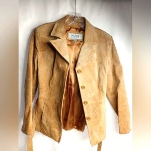 Wilson's Tan Leather Maxima Women's leather coat size S